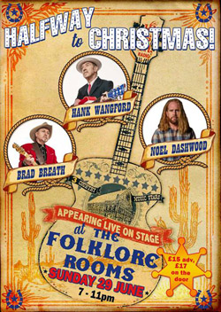 hANK,bRAD AND nOEL AT floklore rooms, Brighton