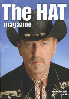 Hank on the front cover of HAT Magazine dec 2010